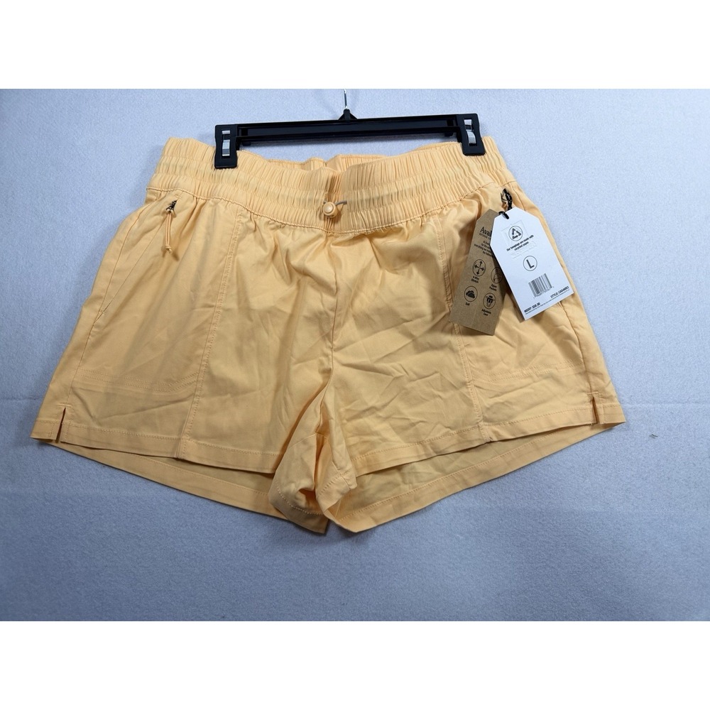 Avalanche Hiking Shorts Women's Large Orange Stretch Zippered Pockets